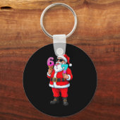 Funny Santa 67 Ice Cream Christmas Drip Xmas Teens Sleutelhanger (Voorkant)