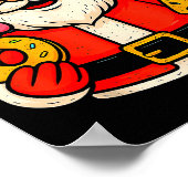 Funny Santa 67 Ice Cream Drip Christmas Xmas Teens Poster (Hoek)