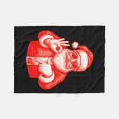 Funny Santa 6 7 Meme Design _ Christmas Math Humor Fleece Deken (Voorkant (Horizontaal))