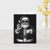 Funny Santa 6 7 Meme Design _ Christmas Math Humor Kaart (Gele Bloem)