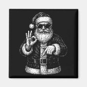 Funny Santa 6 7 Meme Design _ Christmas Math Humor Magneet (Voorkant)