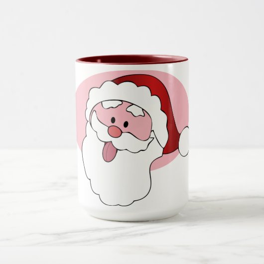Funny Santa aangepaste mok - kies stijl, kleur (Midden)