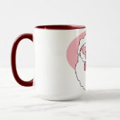 Funny Santa aangepaste mok - kies stijl, kleur (Links)