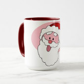 Funny Santa aangepaste mok - kies stijl, kleur (Voorkant links)