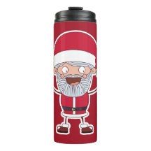 Funny Santa-aangepaste naam en kleurtumbler