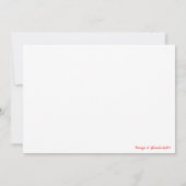 Funny Santa and Reindeer Cartoon Bedankkaart (Achterkant)