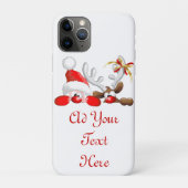 Funny Santa and Reindeer Cartoon Case-Mate iPhone Case (Achterkant)