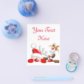 Funny Santa and Reindeer Cartoon Flyer (Enkel)