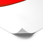 Funny Santa and Reindeer Cartoon Poster (Hoek)