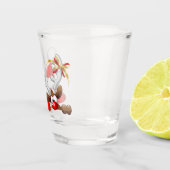 Funny Santa and Reindeer Cartoon Shot Glas (Rechts)