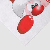Funny Santa and Reindeer Cartoon Tissuepapier (Detail)