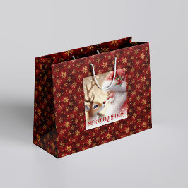 Funny Santa and Rudolph Kids Christmas Holiday  Groot Cadeauzakje