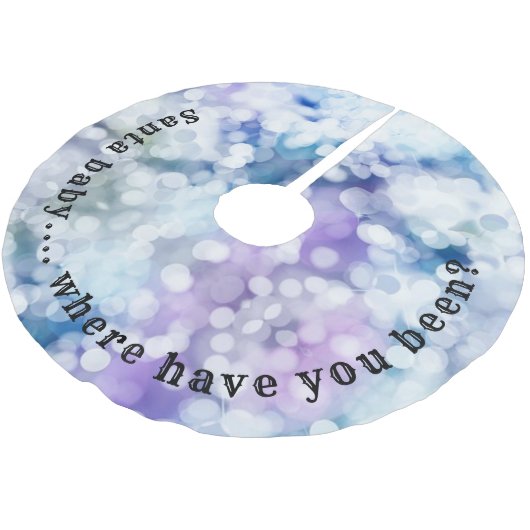 Funny Santa baby kerstboomrok Kerstboom Rok (Gekanteld)