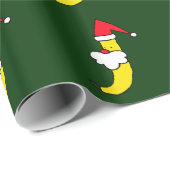 Funny Santa Banana Wrapping Paper Cadeaupapier (Rol Hoek)