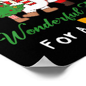 Funny Santa Beer Christmas Drinking Most Wonderful Poster (Hoek)