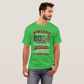 Funny Santa Beer Merry Kerstmis T-shirt (Voorkant volledig)