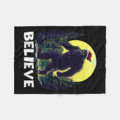Funny Santa Bigfoot Christmas Sasquatch Believe Xm Fleece Deken (Voorkant (Horizontaal))