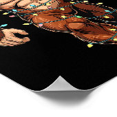 Funny Santa Bigfoot Christmas Tree Christmas Crypt Poster (Hoek)