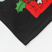 Funny Santa Bigfoot Sasquatch Rock Christmas Xmas Fleece Deken (Hoek)