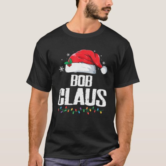 Funny Santa Bob Claus-kerstwedstrijd T-shirt (Voorkant)