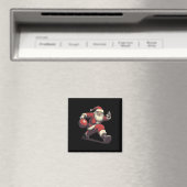 Funny Santa Bowler Bowling Player Christmas Xmas P Magneet (Insitu (Vaatwasser))