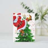 Funny Santa Briefkaart (Staand voorkant)