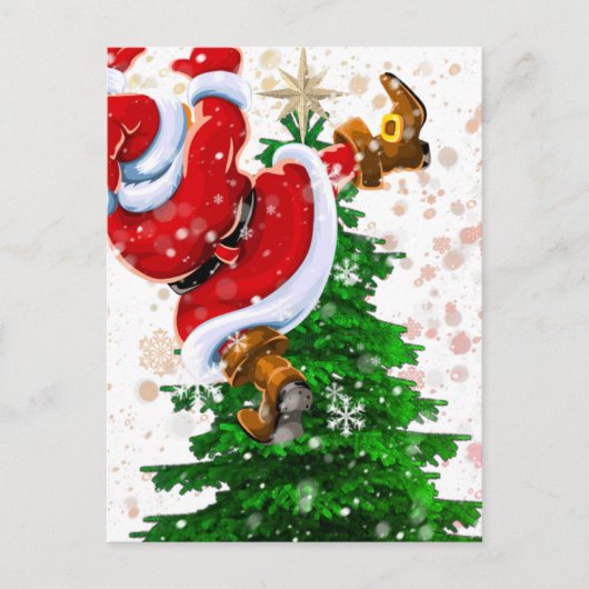 Funny Santa Briefkaart (Voorkant)