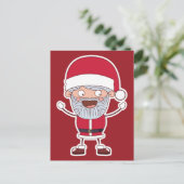 Funny Santa briefkaart (Staand voorkant)