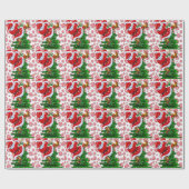 Funny Santa Cadeaupapier (Vlak)