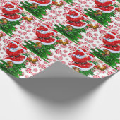 Funny Santa Cadeaupapier (Hoek)