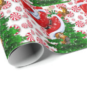 Funny Santa Cadeaupapier (Rol Hoek)