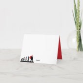 Funny Santa card with a funny Santa's sack theme Kaart (Achterkant)