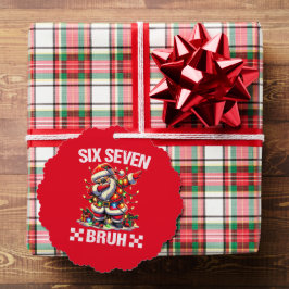 Funny Santa Christmas Ornament Tag – SIX SEVEN 