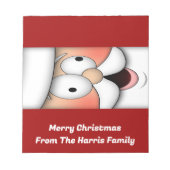 Funny Santa Christmas Snoep Bar Wrappers Favoriete Notitieblok (Voorkant)