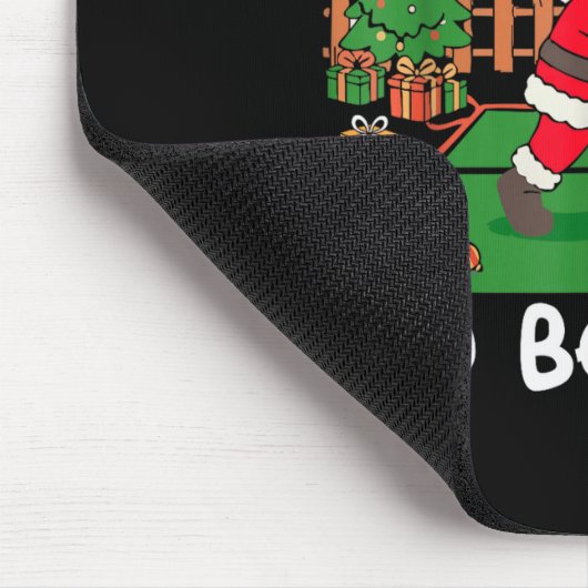 Funny Santa Ckleball Christmas Eat Dink And Be Mer Muismat (Hoek)