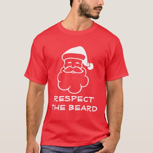 Funny Santa Claus aan shirt | Eerbiediging van de  (Voorkant)