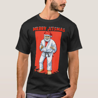 Funny Santa Claus Braziliaanse Jiu Jitsu T-shirt