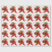 Funny Santa Claus Cadeaupapier (Vlak)