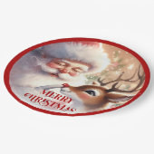 Funny Santa Claus Cartoon Holiday Party Paper  Papieren Bordje (Gekanteld)