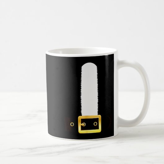 Funny Santa Claus Christmas Eve Morning Suit Belt Koffiemok (Rechts)