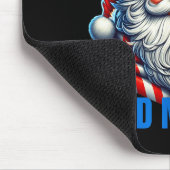 Funny Santa Claus Christmas July 4th Patriotic Hol Muismat (Hoek)