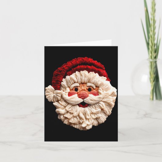 Funny Santa Claus Crochet Christmas Xmas Pajamas H Kaart (Voorkant)