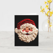 Funny Santa Claus Crochet Christmas Xmas Pajamas H Kaart (Gele Bloem)