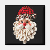 Funny Santa Claus Crochet Pajamas Holiday Xmas Chr Magneet (Voorkant)