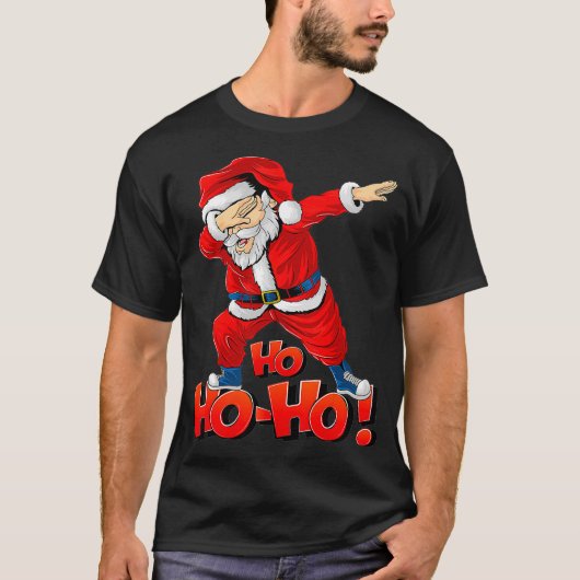 Funny Santa Claus Dab dansende kerstdanseres Gi T-shirt (Voorkant)