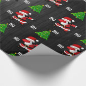 Funny Santa Claus Dabbing Cadeaupapier (Hoek)