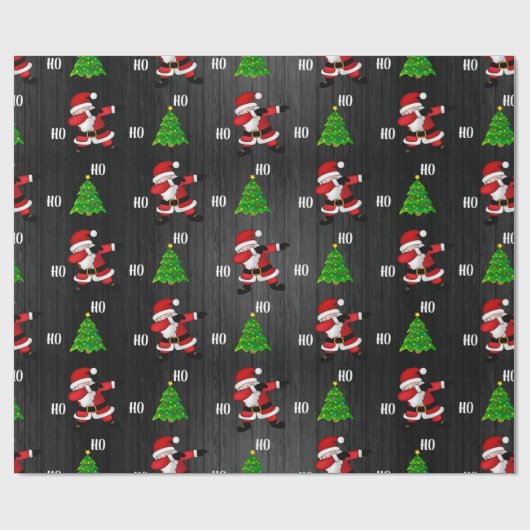 Funny Santa Claus Dabbing Cadeaupapier (Vlak)