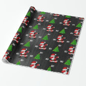 Funny Santa Claus Dabbing Cadeaupapier (Uitgerold)