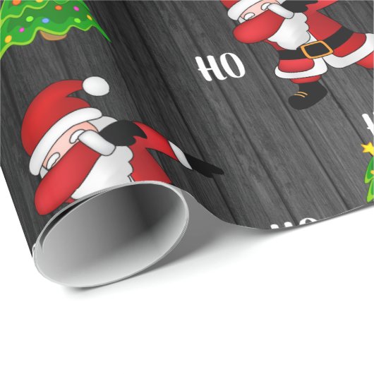 Funny Santa Claus Dabbing Cadeaupapier (Rol Hoek)