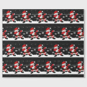 Funny Santa Claus Dabbing Cadeaupapier (Vlak)